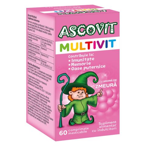 Ascovit Multivit cu aroma de zmeura