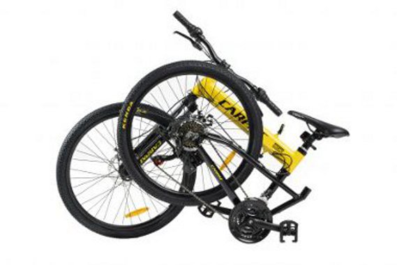 Bicicleta MTB-Folding Hummer 27.5 inch CARPAT C2741S Schimbator Shimano Altus RD-M310-L galbennegru