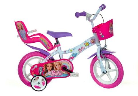 Bicicleta copii 12inch - Barbie la plimbare
