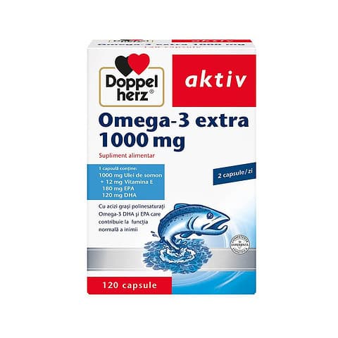 Doppelherz Aktiv Omega-3 Extra 1000 mg 120 Capsule