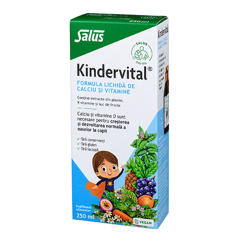 Formula lichida de calciu si vitamine Kindervital®