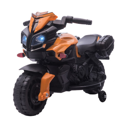 HOMCOM Motocicleta Electrica pentru Copii 18-48 Luni cu Faruri si Claxon