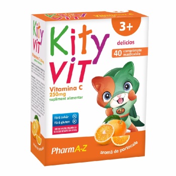 Kityvit Vitamina C cu aroma de portocale