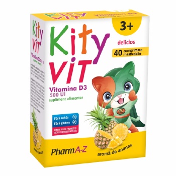 Kityvit Vitamina D3 cu aroma de ananas