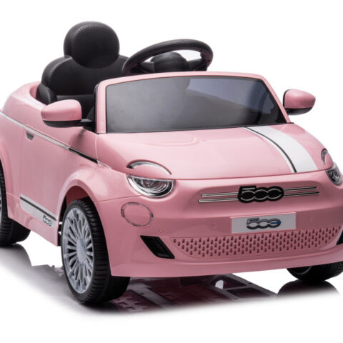 Masinuta electrica 12V cu licenta Fiat 500E Pink