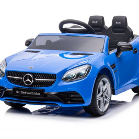 Masinuta electrica cu scaun de piele Mercedes SLC 300 Blue
