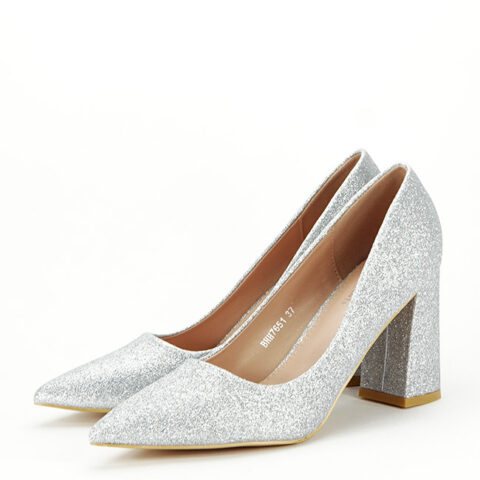 Pantofi eleganti argintii BHH7651 01