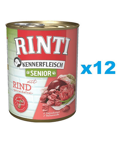 RINTI Kennerfleish Senior Beef 12x800 g hrana caine senior