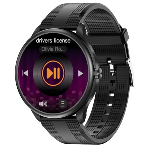Smartwatch iSEN Watch M3 Negru cu bratara neagra din TPU