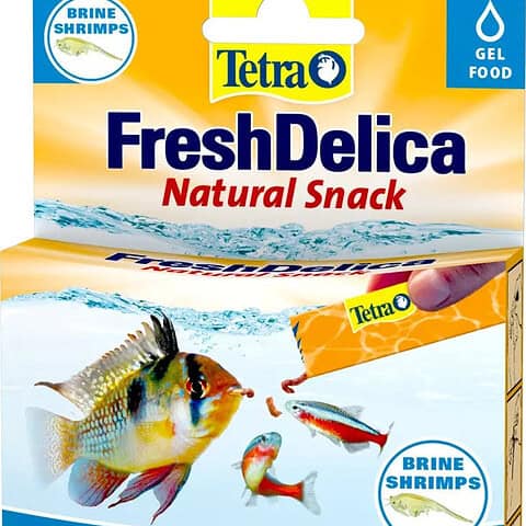 TETRA FreshDelica Brine Shrimps Snack sub formă de gel pt. peşti ornamentali 48g