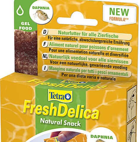 TETRA FreshDelica Daphnia Snack sub formă de gel pentru peşti ornamentali 48g