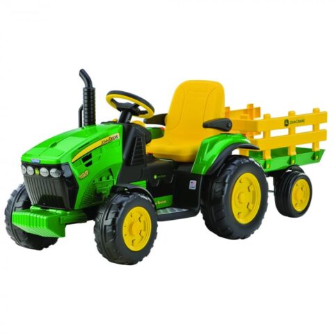 Tractor electric Peg Perego JD Ground Force w trailer