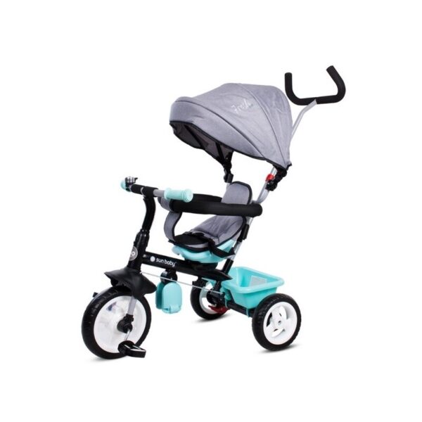 Tricicleta cu sezut reversibil Sun Baby 017 Fresh 360 - Turquoise Grey