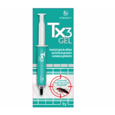 Insecticid pentru gandaci seringa cu gel TX3 25 grame