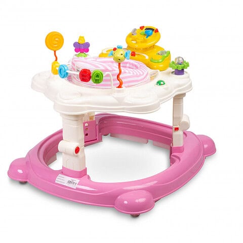 jumper si leagan pentru bebelusi Toyz Hip Hop cu scaun rotativ 360 roz