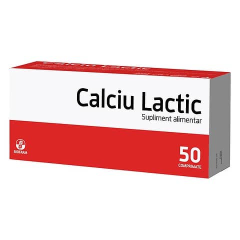 CALCIU LACTIC 500MG CT*50CPR BIOFARM