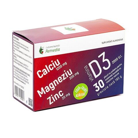 Calciu Magneziu Zinc Vitamina D3