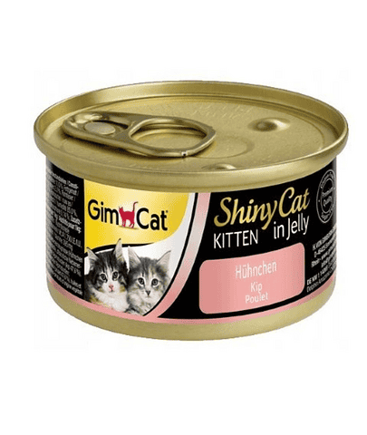 GIMCAT Shiny Cat Kitten Chicken 70 g conserva cu pui in aspic pentru pisoi