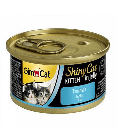 GIMCAT Shiny Cat Kitten Tuna 70 g Conserva pentru pisoi