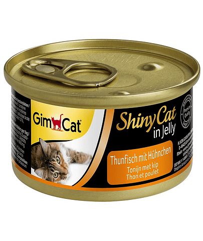 GIMCAT Shiny Cat Tuna&Chicken in Jelly 70 g Mancare umeda pisici