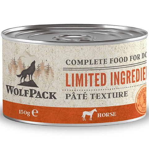 Hrana umeda pentru caini Wolfpack LTD Adult Cal 150g