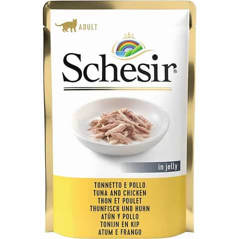 Hrana umeda pentru pisici Schesir ton si pui