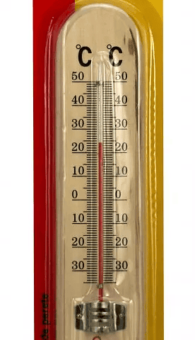 Termometru de camera cu suport lemn